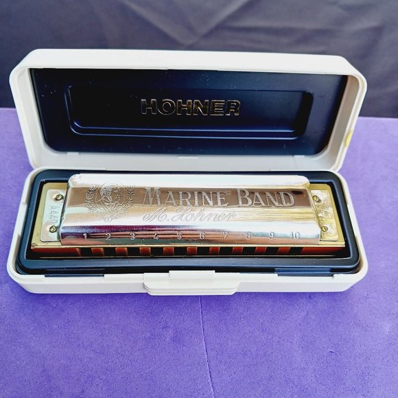 Harmonica Hohner Special Marine Band Key G Hand Made in Germany - Picture 3 of 7